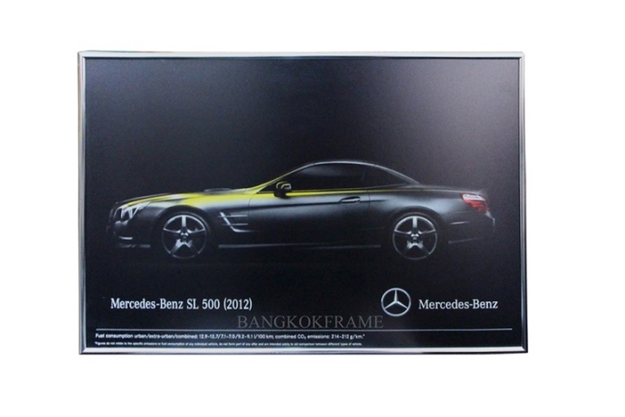 กรอบรูปอลูมิเนียมสำหรับโขว์รูมรถเบนซ์